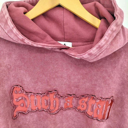 STAN ヴィンテージ加工 ロゴワッペンコットン パーカー Street メンズ L
