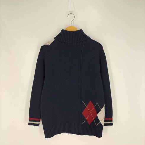 ブルーレーベルクレストブリッジ BLUE LABEL CRESTBRIDGE アーガイル タートルネックニット レディース JPN:38 38