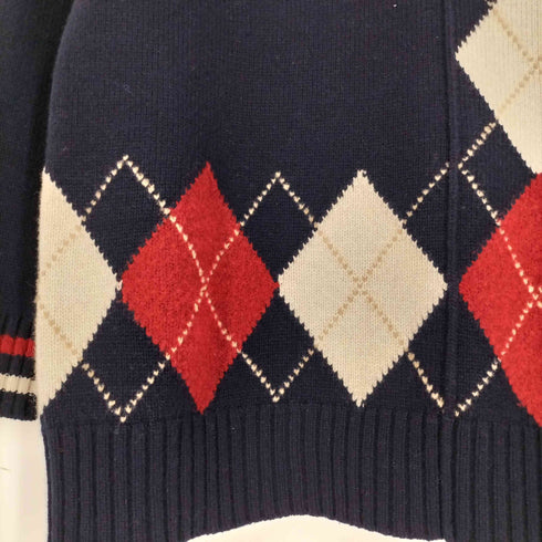 ブルーレーベルクレストブリッジ BLUE LABEL CRESTBRIDGE アーガイル タートルネックニット レディース JPN:38 38