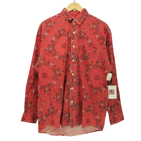 Buffalo ペイズリー ロングスリーブシャツ メンズ import:M