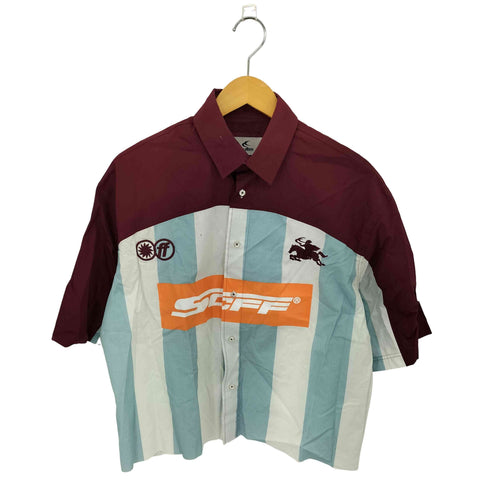 scuffers FORZA BURGUNDY BULUE SHIRT FORZA バーガンディ ブルー シャツ メンズ S
