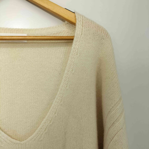 マチェット machatt ウールエルボーパッチニット レディース