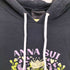 アナスイ ANNA SUI USA製 フラワープリント プルオーバー パーカー ワンピース レディース ONE SIZE