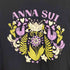 アナスイ ANNA SUI USA製 フラワープリント プルオーバー パーカー ワンピース レディース ONE SIZE