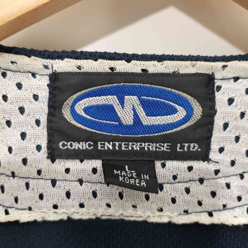 CONIC ENTERPRISE チームロゴ 刺繍 ベースボールシャツ メンズ import:L