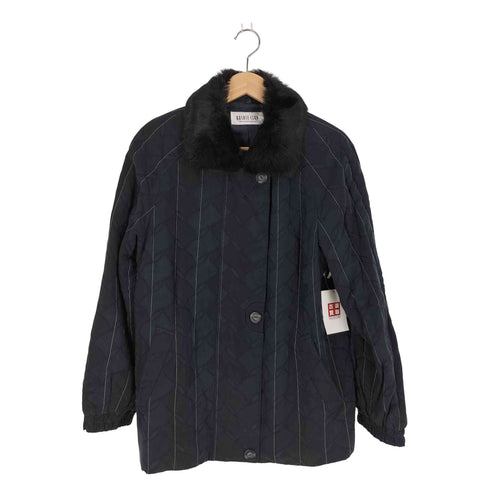 ラビットファー キルティングジャケット レディース JPN:M