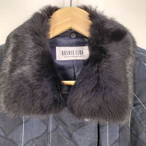 ラビットファー キルティングジャケット レディース JPN:M