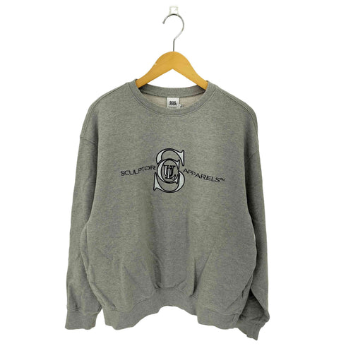 スカルプター SCULPTOR SCUPTOR APPARELS 刺繍 クルーネック スウェットトレーナー メンズ M