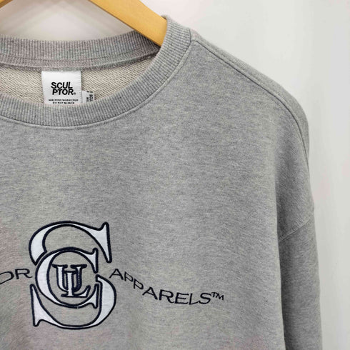 スカルプター SCULPTOR SCUPTOR APPARELS 刺繍 クルーネック スウェットトレーナー メンズ M