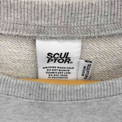 スカルプター SCULPTOR SCUPTOR APPARELS 刺繍 クルーネック スウェットトレーナー メンズ M