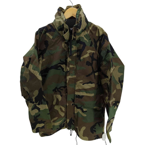 ユーエスアーミー U.S. ARMY 90S 97年会計 ECWCS GEN2 COLD WEATHER PARKA GORETEX エクワックス コールドウェザーウッドランドカモ マウンテン ジャケット ゴアテックス 裾ドローコード パッカブル ダブルジップ メンズ import:M
