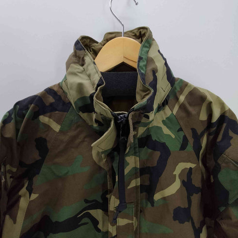 ユーエスアーミー U.S. ARMY 90S 97年会計 ECWCS GEN2 COLD WEATHER PARKA GORETEX エクワックス コールドウェザーウッドランドカモ マウンテン ジャケット ゴアテックス 裾ドローコード パッカブル ダブルジップ メンズ import:M