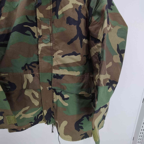 ユーエスアーミー U.S. ARMY 90S 97年会計 ECWCS GEN2 COLD WEATHER PARKA GORETEX エクワックス コールドウェザーウッドランドカモ マウンテン ジャケット ゴアテックス 裾ドローコード パッカブル ダブルジップ メンズ import:M
