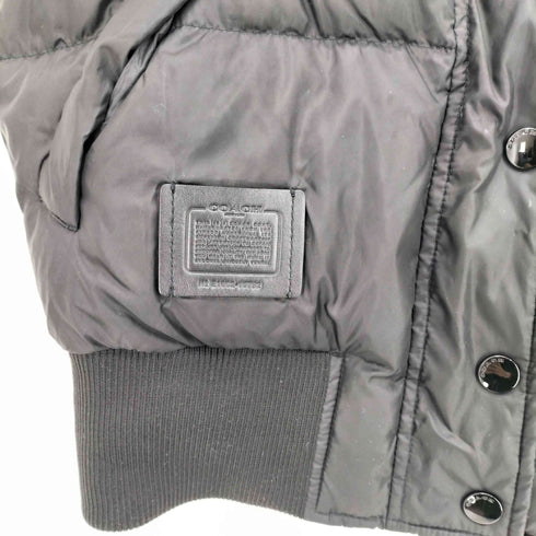 コーチ COACH 2way 裏地カモフラ ウールファー ダウンベスト レディース import:XS