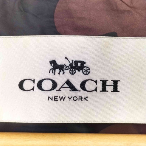 コーチ COACH 2way 裏地カモフラ ウールファー ダウンベスト レディース import:XS