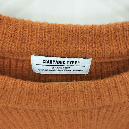 チャオパニックティピー CIAOPANIC TYPY ウール クルーネックニットセーター レディース L