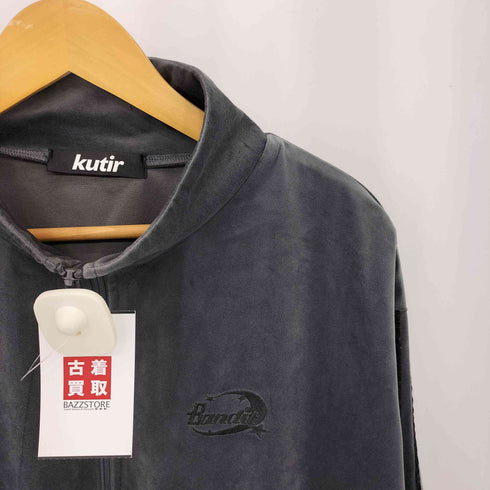 クティール kutir ベルベット ジップアップ トラックジャケット メンズ M