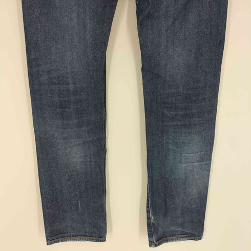 エンポリオアルマーニ EMPORIO ARMANI レザーパッチ ロゴパネル ジップフライ スリム デニム パンツ メンズ US:32-33