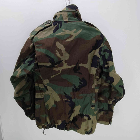 ユーエスアーミー U.S. ARMY 80S 85年会計 IDEALジップ COAT COLD WEATHER FIELD M-65 ウッドランドカモ フィールドジャケット パッカブル メンズ import:XS