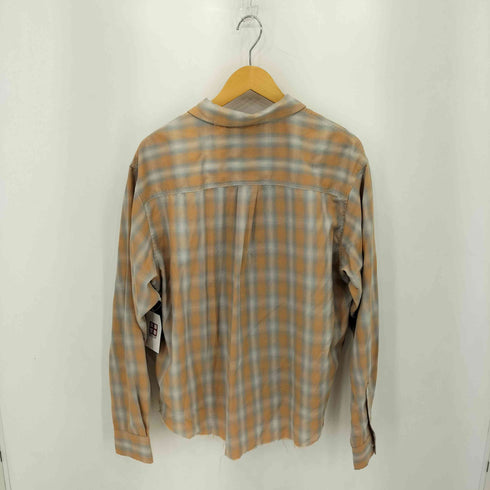 BELVET ボックスシルエット ロングスリーブ チェックシャツ メンズ