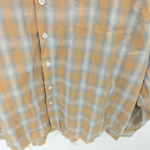 BELVET ボックスシルエット ロングスリーブ チェックシャツ メンズ