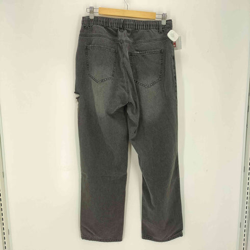 ジャングルストーム JUNGLE STORM ダメージ加工 イージーワイドブラックデニム メンズ JPN:L