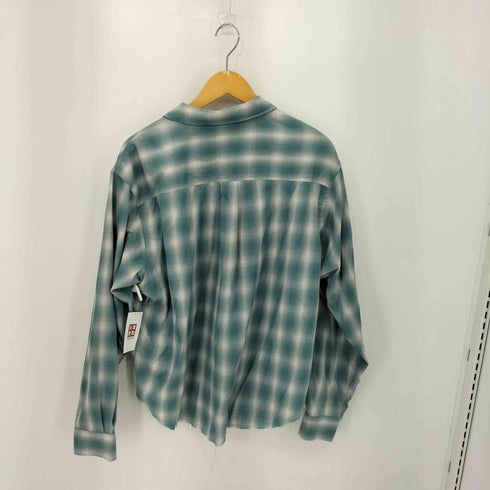 BELVET ボックスシルエット ロングスリーブ チェックシャツ メンズ