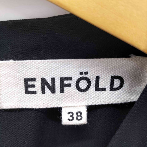 エンフォルド ENFOLD バックジップアシンメトリープルオーバーブラウス レディース JPN:38