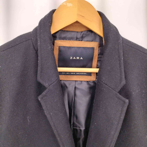 ザラ ZARA ウール 2ボタン チェスターコート メンズ import:L