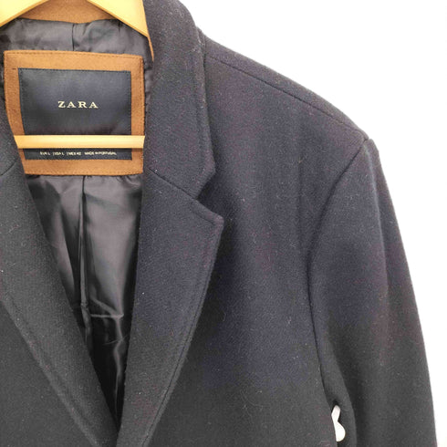 ザラ ZARA ウール 2ボタン チェスターコート メンズ import:L