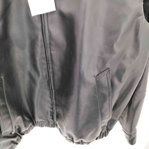 HECT 裏地キルティング シンセティックレザーブルゾンジャケット メンズ M