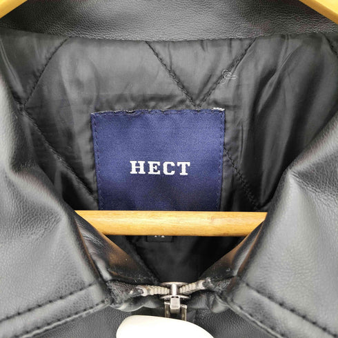 HECT 裏地キルティング シンセティックレザーブルゾンジャケット メンズ M