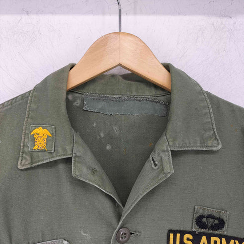 ユーエスアーミー U.S. ARMY OG-107 コットンサテン ユーティリティーシャツ メンズ