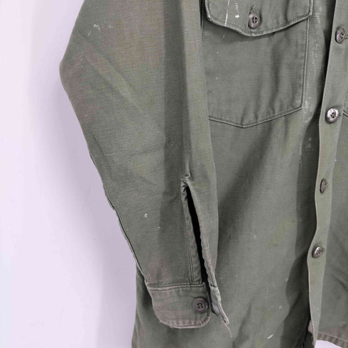 ユーエスアーミー U.S. ARMY OG-107 コットンサテン ユーティリティーシャツ メンズ