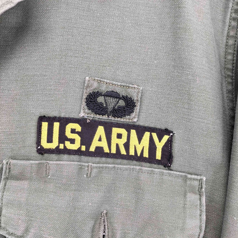 ユーエスアーミー U.S. ARMY OG-107 コットンサテン ユーティリティーシャツ メンズ