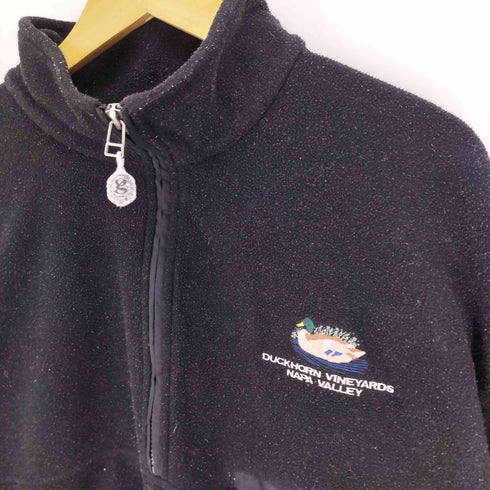ギア GEAR 90s FOR SPORTS アヒル 企業ロゴ刺繍 ハーフジップ フリース ジャケット メンズ import:XL
