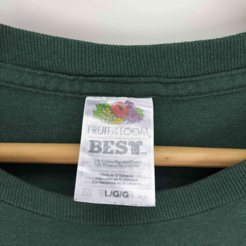 フルーツオブザルーム FRUIT OF THE LOOM 00S BEST LA FAMILL ST ROBERT MISSOURI キャラクタープリント コットンポリ S/S クルーネック Tシャツ メンズ JPN:L