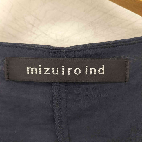ミズイロインド mizuiro ind ノースリーブAラインワンピース レディース