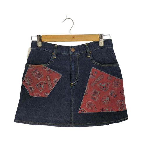 ヒステリックグラマー HYSTERIC GLAMOUR 90-2000s ロゴ デニム タイトスカート Y2K レディース FREE