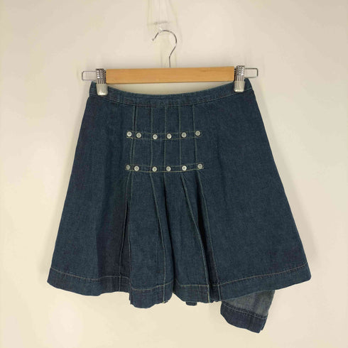 ヒステリックグラマー HYSTERIC GLAMOUR 90-2000s スタッズ デニム プリーツスカート Y2K レディース FREE