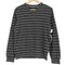 トミーヒルフィガー TOMMY HILFIGER コットン混 ウール エルボーパッチ ボーダー Vネック ニット メンズ import:M