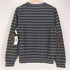 トミーヒルフィガー TOMMY HILFIGER コットン混 ウール エルボーパッチ ボーダー Vネック ニット メンズ import:M