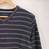 トミーヒルフィガー TOMMY HILFIGER コットン混 ウール エルボーパッチ ボーダー Vネック ニット メンズ import:M