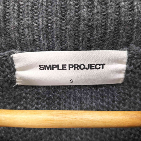 SIMPLE PROJECT ジップアップニット ドライバーズニット メンズ import:S