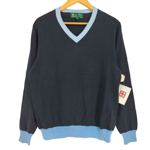 ブルックスブラザーズ BROOKS BROTHERS ST ANDREWS LINKS 首ライン コットン Vネック ニット メンズ import:S
