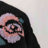 Allen Tolly 80-90S Pure Wool 花柄 ケーブル ローゲージ ウール ニット カーディガン レディース import:L