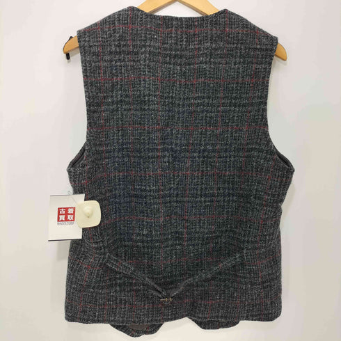 アーバンリサーチ URBAN RESEARCH 別注 チェック ウール ツイード ベスト 100周年タグ メンズ JPN:L