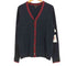 バナナリパブリック BANANA REPUBLIC 90-00S コットン混 レーヨン ライン カーディガン メンズ import:M