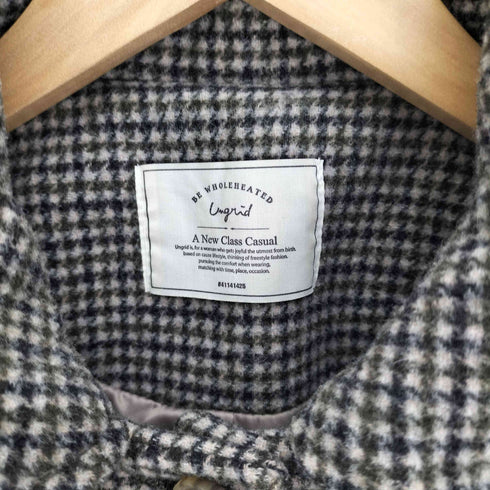 アングリッド Ungrid 20AW ステンカラー チェック ルーズ コート レディース JPN:M