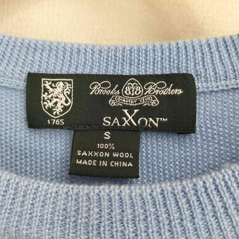 ブルックスブラザーズ BROOKS BROTHERS SAXXON WOOL クルーネック ニット メンズ import:S
